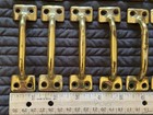 Vintage Reclaimed Brass goldtone Window Sash Lifts pull Handles   Locks latches