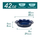 Vancasso 9 Inch Ceramic Deep Pie Dish  Set Of 2
