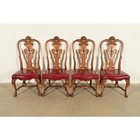 Berkey   Gay Antique Georgian Burled Walnut Dining Chairs  Set Of Four