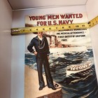 Vintage U  S Navy Recruiting Poster   14in X 10 In  Rad 73713