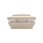 4  Sq  Cape May Low Voltage Led Lighted Vinyl Post Cap - Beige