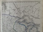 1863 Midwest United States Antique Hand Coloured Weekly Dispatch Map