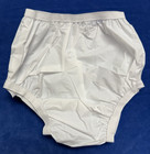 Vtg Baby Waterproof Plastic Diaper Cover Sz Xs-1t White Lot Of 3
