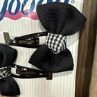 Vtg Goody 1997 2 Barrettes Cloth Bows  32741