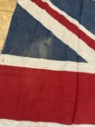 Vintage 1940s Union Jack Flag British Made Ww2 Cotton Small Approx 135cm X 75cm