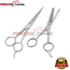 2-pcs Set Hair Cutting Scissors Barber Trimming   Thinning Hair Shears  6 5 