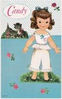 Vintage Uncut 1961 Candy   Her Cousins Paper Dolls  1 Top Reproduction  1 Seller