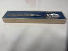 Konge Tinn Pewter Heilag Olav Spoon Viking Norway Norwegian Flatware 8  Vtg