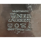 Vintage Wendell August Forge Handmade Hammered Aluminum Bowl 11  Rare Pinecone