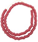Vintage A Opal Red Bohemian Glass Crow African Trade Beads