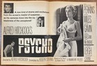 Psycho Original Movie Herald 1960 Alfred Hitchcock Janet Leigh Perkins Horror