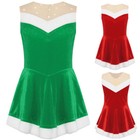 Kids Girls Dress Up Carvinal Tutu Skirt Carnival Christmas Dress Performance