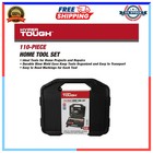Hyper Tough 110-piece Home Project Tool Set With Carrying Case