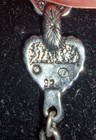 Southwestern Style Sterling Silver Turquoise Dangle Earrings W  Feather   Heart