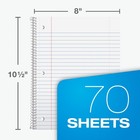 Spiral Notebooks  6 Pack  1 Subject  Wide Ruled Notebooks For School  8 X 10    