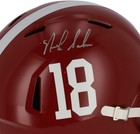 Nick Saban Alabama Crimson Tide Autographed Riddell Speed Replica Helmet