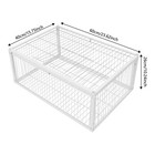 4 Holes Iron Quail Feeder Pigeon Dove Bird Outside Of Cage With One-way Entry