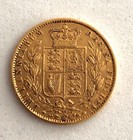  Error--------great Britain 1869 Gold Shield Sovereign Victoria