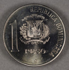 1988 Dominican Republic 1 Peso Uncirculated