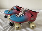 Riedell Dart Quad Roller Skates Women   s Size 5 Blue Pink Light Up Wheels
