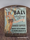 Matchbook Club Bali Miami Florida Vintage Feature Cocktail Lounge Advertising