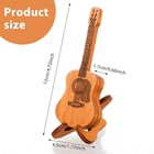 Guitar Pick Box Acoustic Guitar Pick Case With 3 Guitar Picks Wooden Guitar 