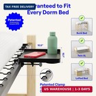 Bedside Shelf For Dorm Room - Dorm Essential 2 0  Black   Bunk Bed   Top Bunk  C