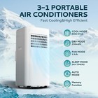 Euhomy 8 000 Btu Portable Air Conditioner Floor Room Ac Unit With Cool 350 Sq ft