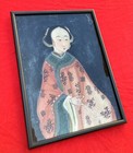 Antique Chinese Painting Guangxu Era 19th Century Painting On Glass