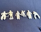 Vtg Marx Cowboy Western Playset 1950 s-60 s Plastic Figures Roy Rogers Lot Of 6