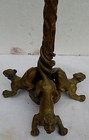 Vintage Rare Bronze Animalier Circa 1840 Rams  Grapes And Vines  Leopards