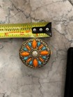Vintage Geminesse Coral Cabachon Compact By Max Factor Of Hollywood