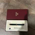 Visconti Pericle Blue And Goldresin Pen Gold Trim Black Ink W  Box