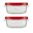 Utensilux Rubber Maid Food Storage Containers  1 25 Cup Pack Of 4  Red 
