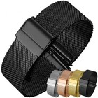 Premium Milanese Mesh Watch Band Strap Stainless Steel Braided Bracelet 12-24mm