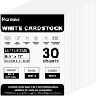 White Cardstock 8 5 X 11 inch  80lb Cardstock Paper  30 Sheets Card Stock Pap   