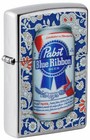 Zippo Windproof Pabst Blue Ribbon  Street Chrome  49821  New In Box