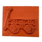 Stampin  Up  Vintage 1996 Pull Wagon Rubber Stamp
