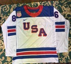 Nike Team Usa Hockey Jersey J  Hughes  86 Dri-fit Xl White blue red Milano 2026