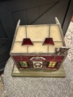 Stained Glass Christmas House Tea Lite Candle Holder Vtg