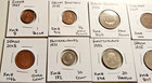 World  Coin Lot -   20 Carded Coins      lot 1250 