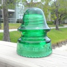 Great Light 7 Up Green Cd 162 Hemingray Signal Style Glass Insulator  r 