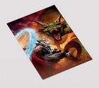 Thor Battling J  rmungandr Premium Giclee Print 11  X 17  Marvel Wall Art