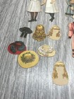 Paper Doll Lot Pieces Dolls Clothes Hair   8 Handmade Dresses Vintage Lot Of 27