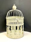 Antiqued French Bird Cage Suspend Display  lacey Look  