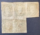 Confederate States Stamps Csa 11 Mh Partial Sheet  Cv  100  Please See Photos 