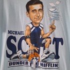 The Office Michael Scott Dunder Caricture Men s Graphic T Shirt Large Nwt
