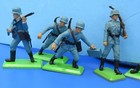 Britains German Infantry Metal-based Wwii Soldiers Lot Of 8 Vtg 1970s