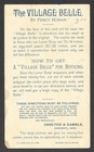 Victorian Trading Card - Lenox Soap -  the Village Belle   4c4 