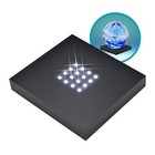 16 White- Light Led Lighted Base For Glass Art - Crystal Display  White Light